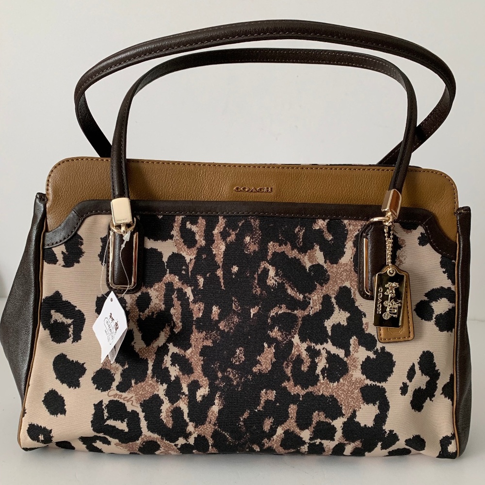 Coach Madison Kimberly Ocelot Print Fabric